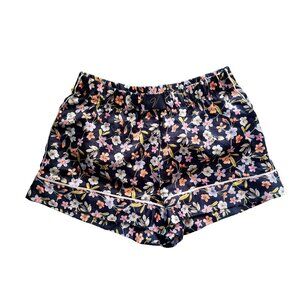 Victoria's Secret Floral Sleep Shorts Navy Cottagecore Lounge XS
